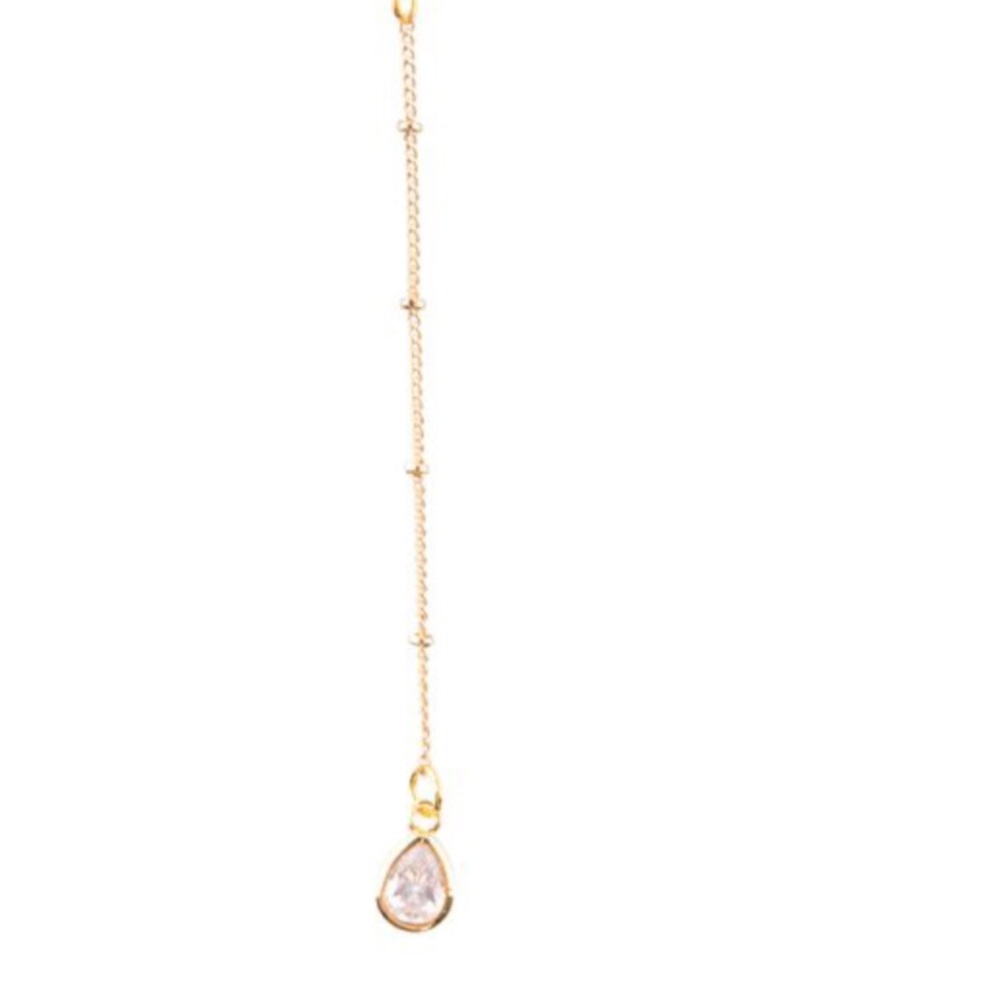 Frasier Sterling Crystal Drop Necklace - Picture 2 of 7